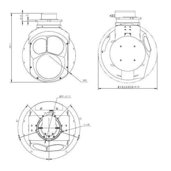 E170 Peso Ultra-Light ISR GIMBAL